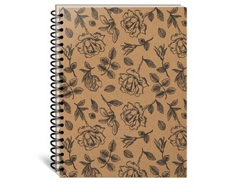 Roses Journal, Flower Notebook, Gift for Her, Gift for Daughter, Journal for Botanist, Journal for Gardener, Beautiful Diary