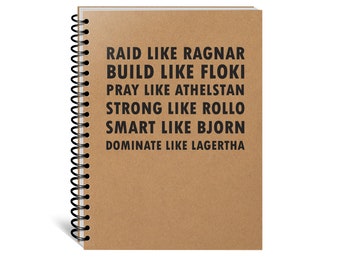 Bjorn Wallpaper Spiral Notebooks for Sale