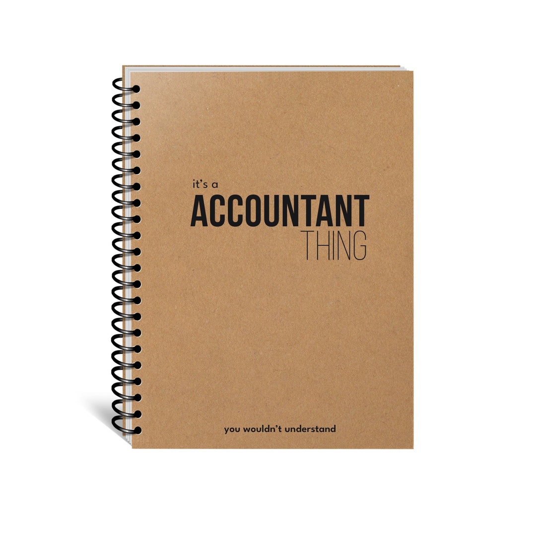 Accounting Notebook, Employee Gift, Gift for Accountant, CPA, Coworker