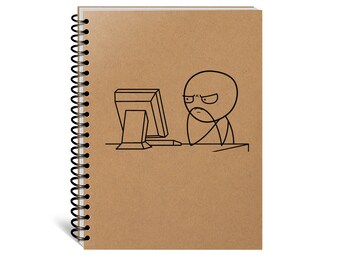 Computer Guy Meme Hardcover Journal for Sale by FunnyThings01