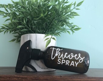 Spray Bottles LABELS - Essential Oils - Minimalist Collection - Household Labels - Cleaning Labels