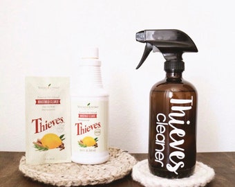 Spray Bottle LABELS - Essential Oils - Cleaning Labels - Household Labels