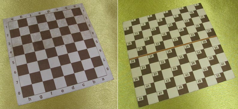 Vintage Soviet Set of Road Games Chess Checkers Dominoes Soviet Design Retro Old Style Gift USSR