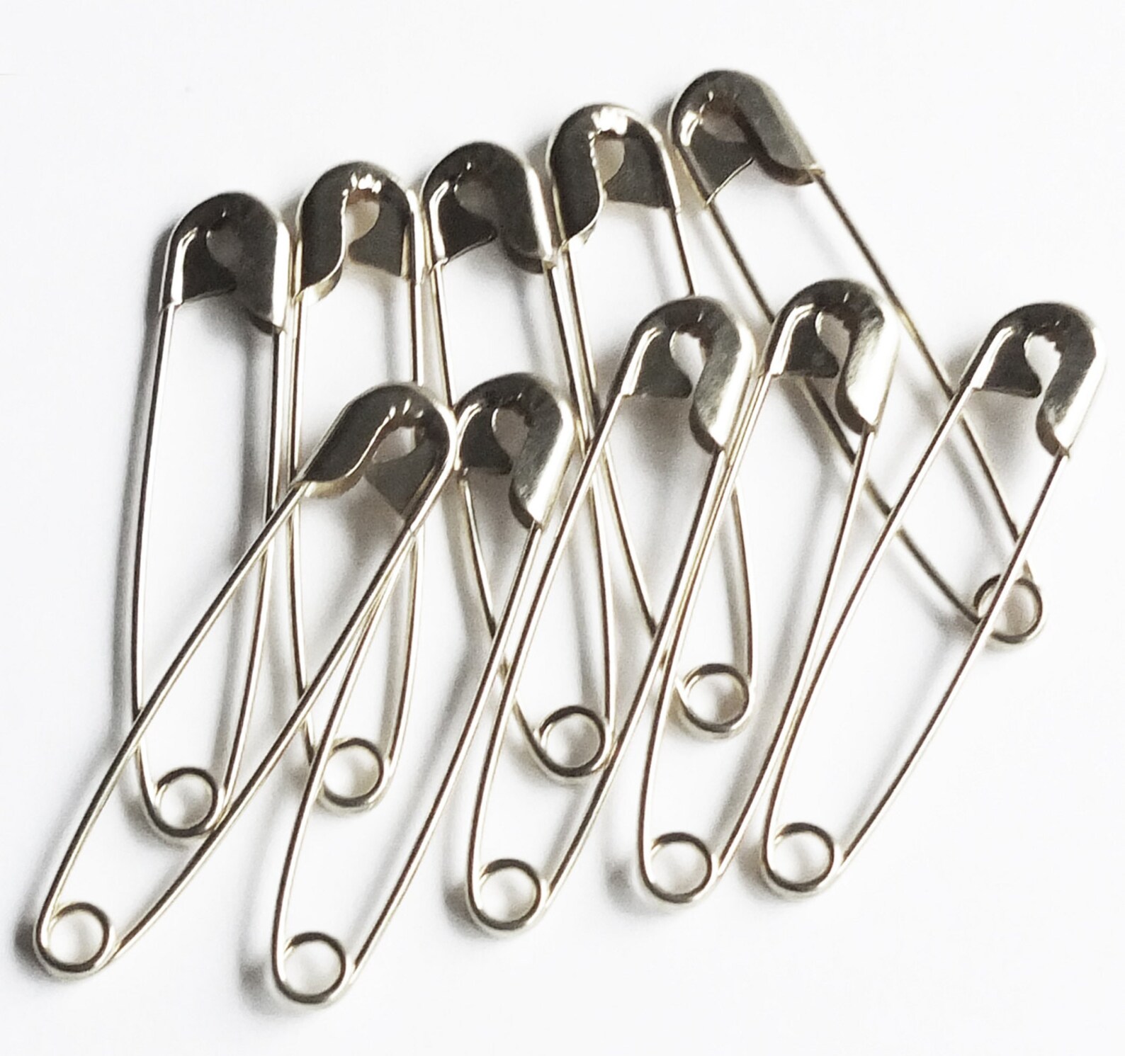 Silver Safety Pins Size 3 2 Bulk Pack/100 Made in USA Etsy