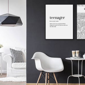 Teen Print, Teenager Print, Teen Poster, Teenager Poster, Funny Print ...