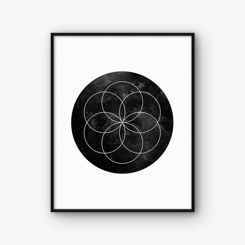 Sacred Geometry Wall Art - Etsy