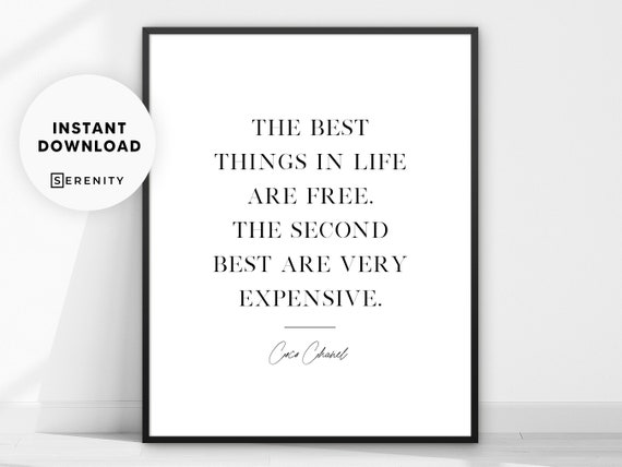 Fashion Quote Print Coco Chanel Quote Wall Art Las Mejores Etsy Mexico
