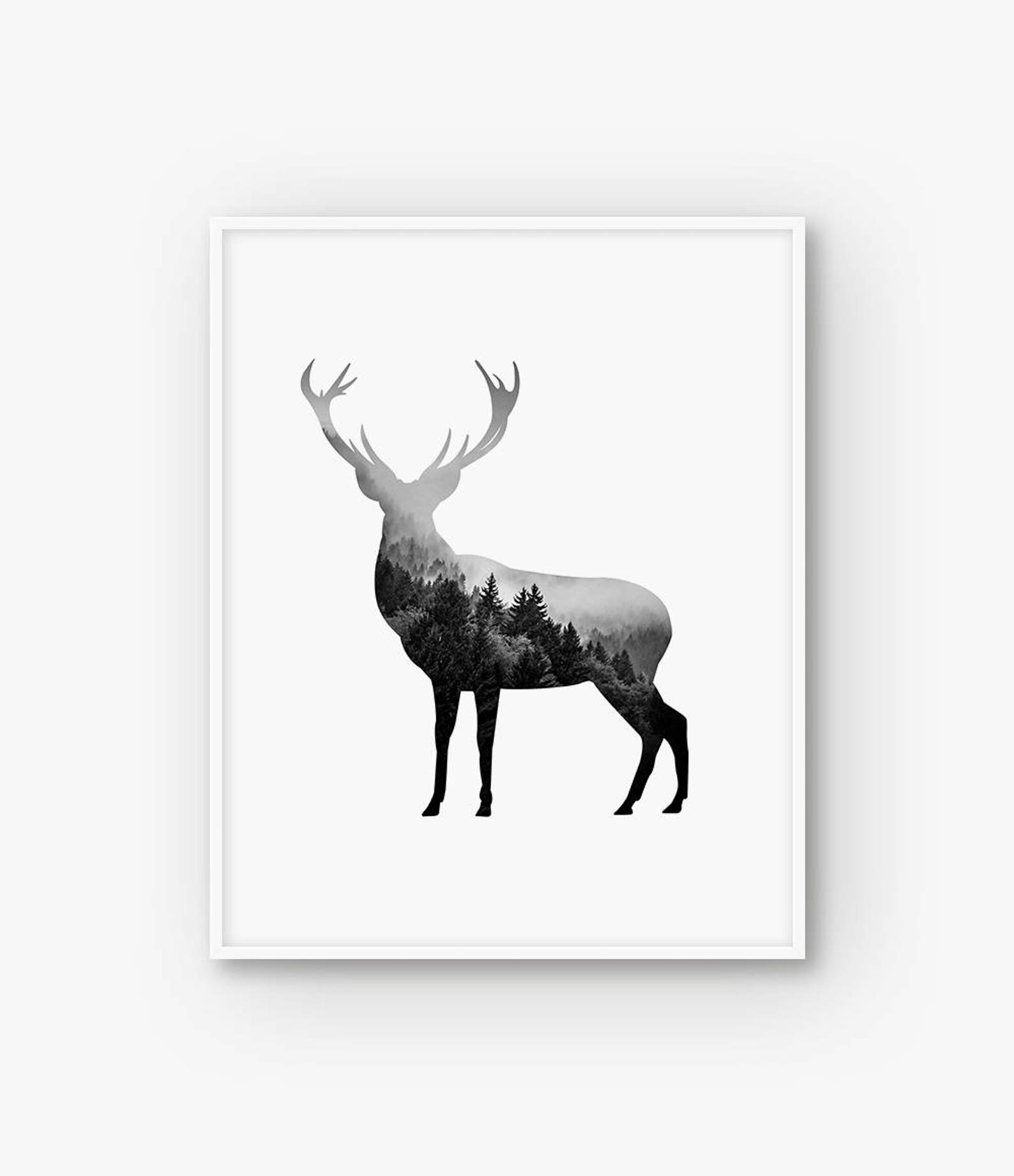 Arte De Pared De Lona De Animales De Vivero De Bosques De Go | Envío Gratis