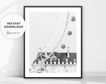 London Photo Print, Photography Travel Poster, United Kingdom City Architecture Wall Art, Office Wall Decor, Printable Digital Art