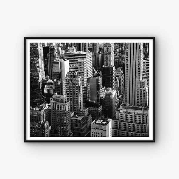 Cityscape Print, City Poster, New York Decor, Architecture Print, City Print, City Photography, Cityscape Photo, Skyscrapers Poster,