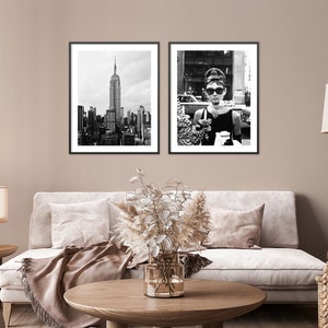 Manhattan Print, New York City Poster, Manhattan Photography Print, Black and White Photo Wall Art, NYC Poster, Printable Art, Digital Print image 2