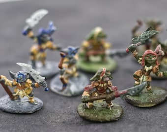 D&D Painted Goblin and Skeleton Miniatures