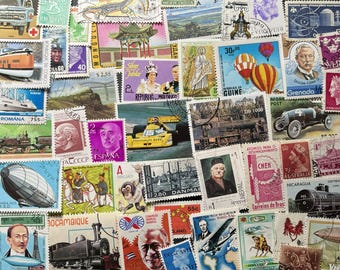 N129 - 46 Different Countries | Mostly CTO, some mint & used | Stamp Collecting Assortment