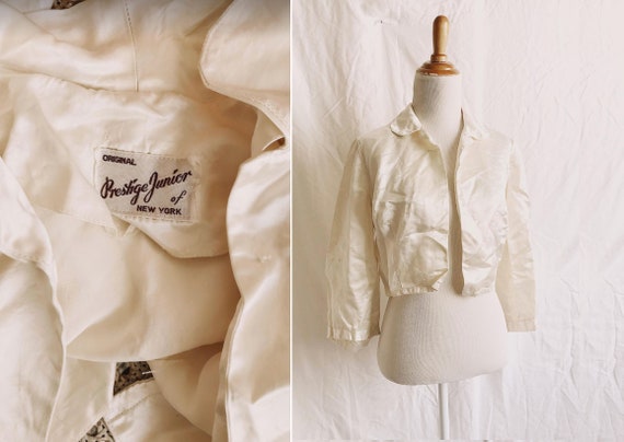 1940s Satin Junior's Cropped Jacket