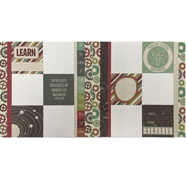 You Did It 12x12 Scrapbook Page Layout Kit, Precut Scrapbooking Kit ...