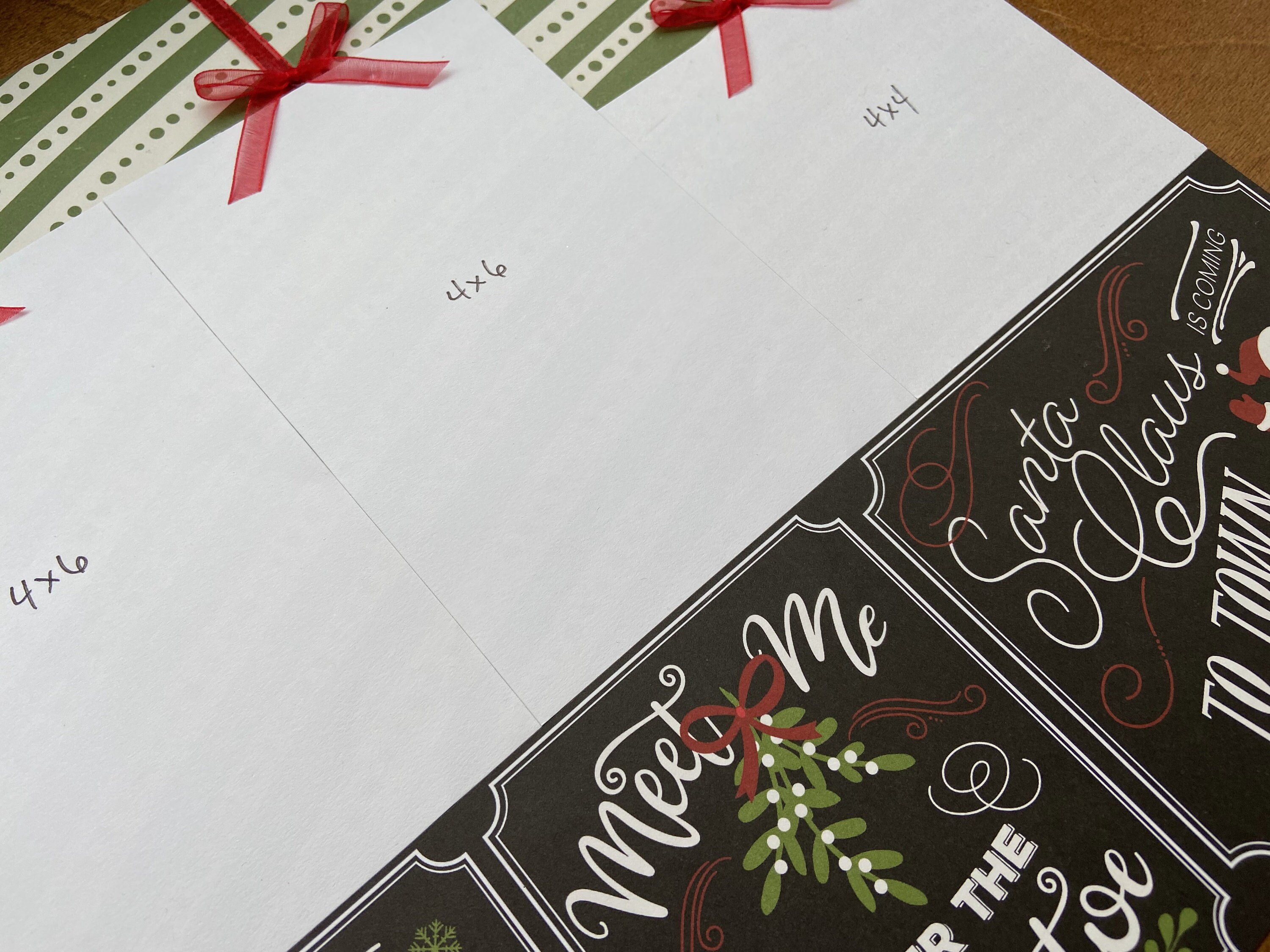 Christmas 12x12 Scrapbook Page Layout Kit, Precut Scrapbooking Page Kit ...