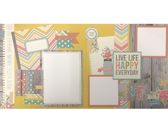 Daughter or Teen Scrapbooking Layout 12x12 page