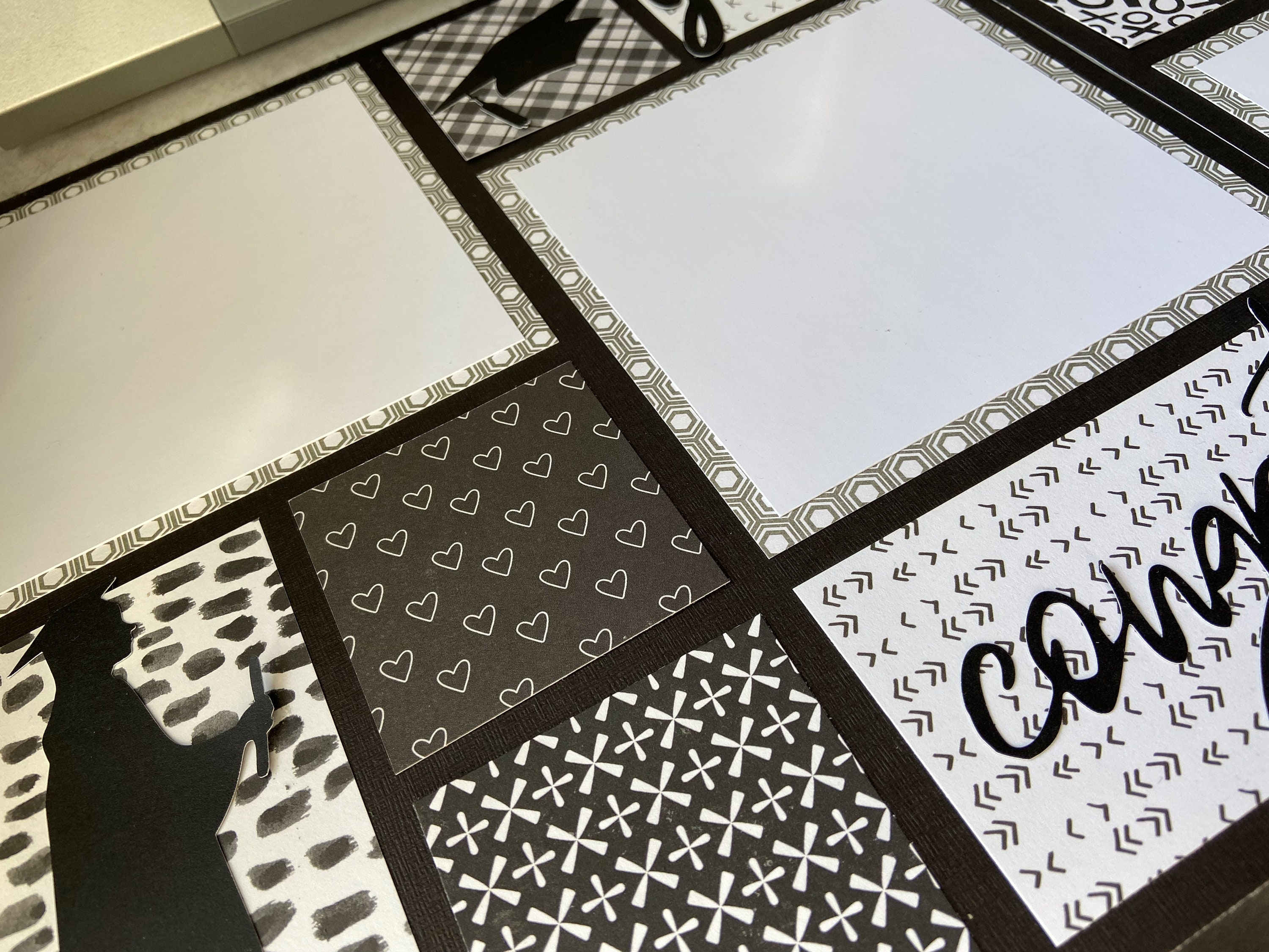 You Did It 12x12 Scrapbook Page Layout Kit, Precut Scrapbooking Kit ...