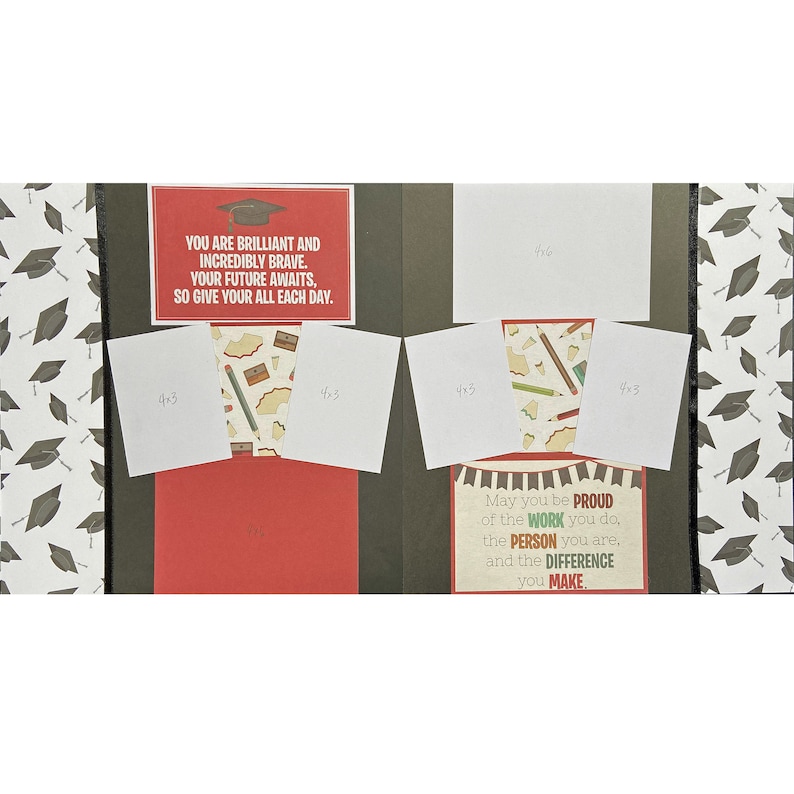You Are Brilliant 12x12 Scrapbook Page Layout Kit Precut - Etsy