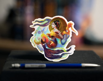 Koi Mermaid Sticker