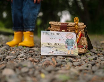 Libro illustrato "Gone Fishing For A Brother" - Avventura di pesca per bambini - scritto e illustrato da Destinee Ogg