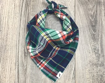 Plaid Dog Bandana, Dog Bandana, Pet Bandana, Flannel Bandana, Pet Gift, Christmas Bandana, Dog handkerchief, #dog