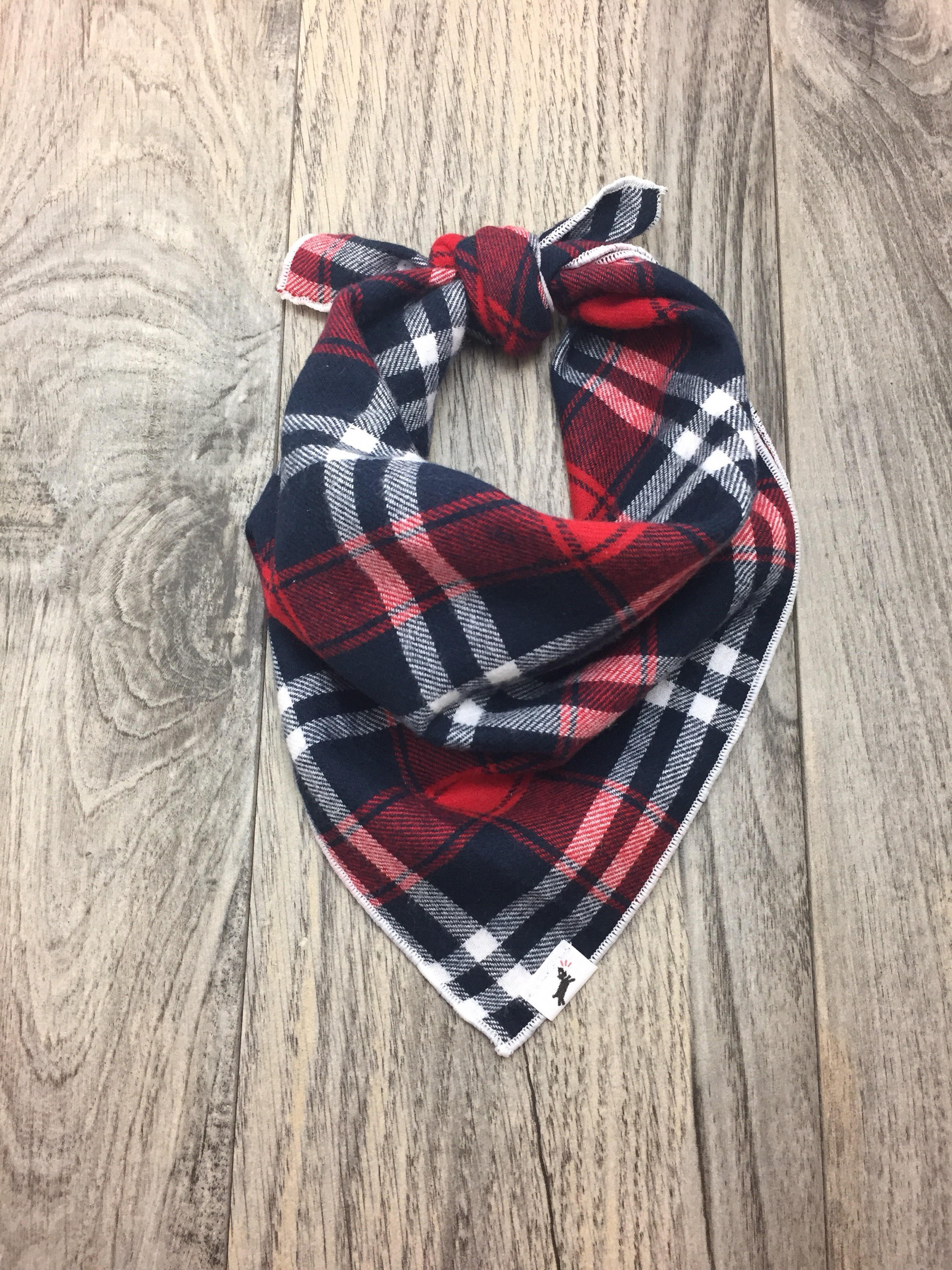 red white and blue dog bandana