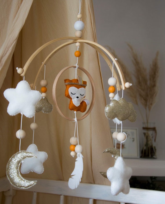 Mobile Pour Bebe Avec P Tit Boho Renard Etsy France