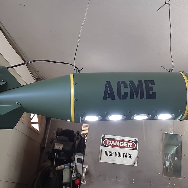 WW2 Replica bomb ACME pool table light