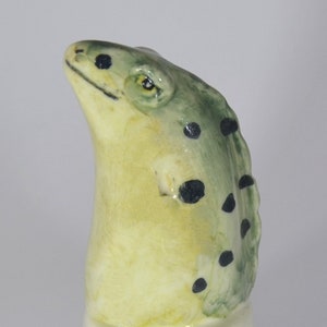 Wine Stopper Breather Newt, ceramic, hand made and decorated, an original design