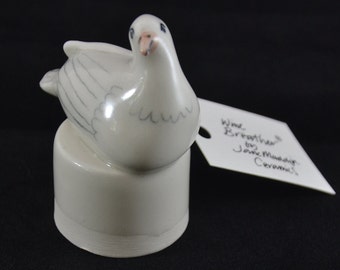 Dove of Peace wine bottle stopper breather