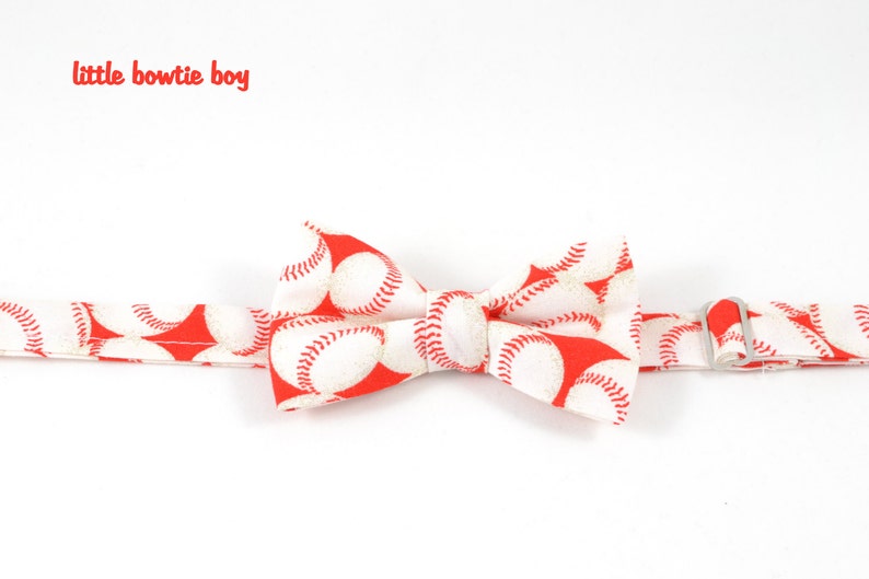 Baseball Boy Bow Ties Navy Baseball Bow Tie Red Baseball Bow Etsy