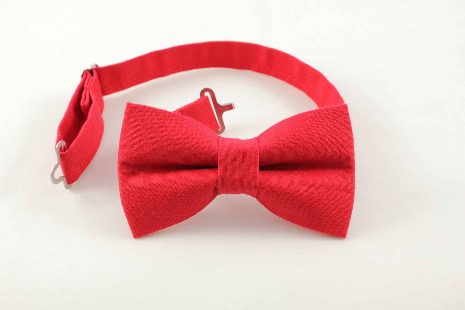 Red Boy Bow tie scarlet red bow tie for boys bright red Etsy