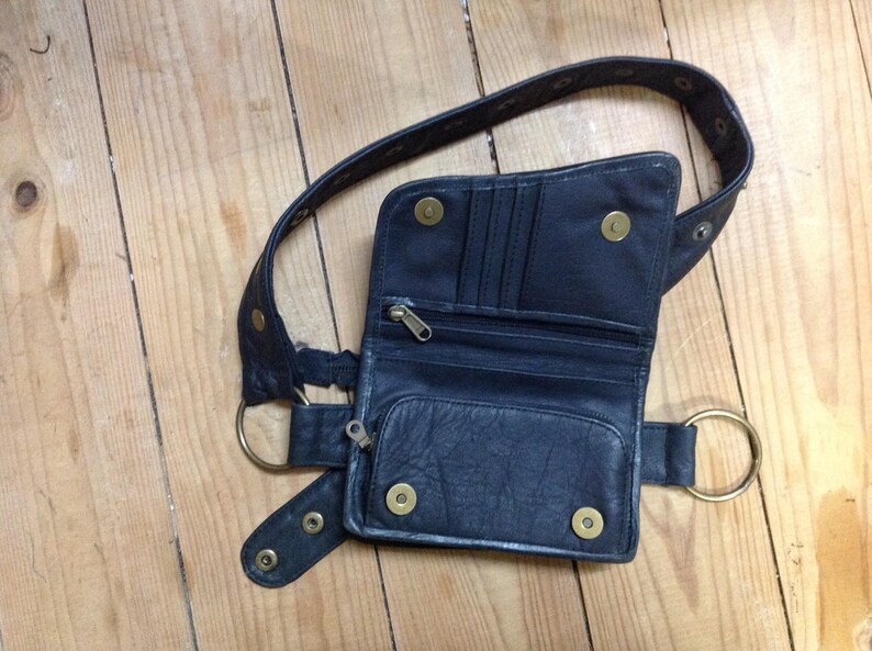 Fanny Pack hip shoulder Hip Bag Handbag travel bag of fur leather strap hand made Unisex