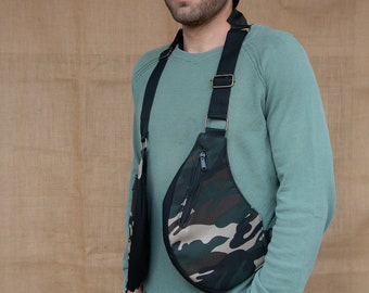 Festival Holsters model VIETNAM shoulder holster bag waist pouch utility belt cotton sling bag / Adjustable Straps / Hand made / military