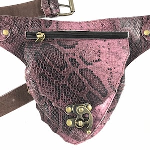 Hip Fanny Pack Schultertasche Hüfttasche Reisetasche Ledertasche / Lederholster / Holstertasche / Verstellbar / Handgefertigt / Unisex /