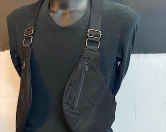Cartridge Cases Festival model VIETNAM shoulder holster bag waist pouch utility belt cotton sling bag / Adjustable Straps / Hand made