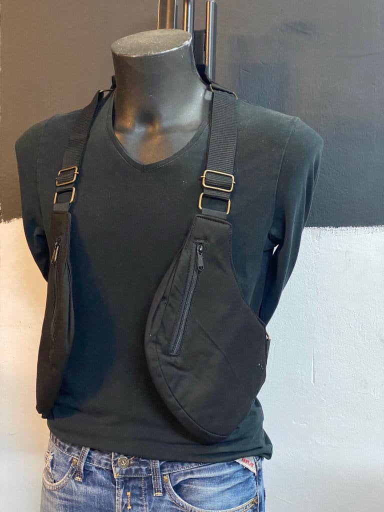 Cartridge Cases Festival model VIETNAM shoulder holster bag waist pouch utility belt cotton sling bag / Adjustable Straps / Hand made