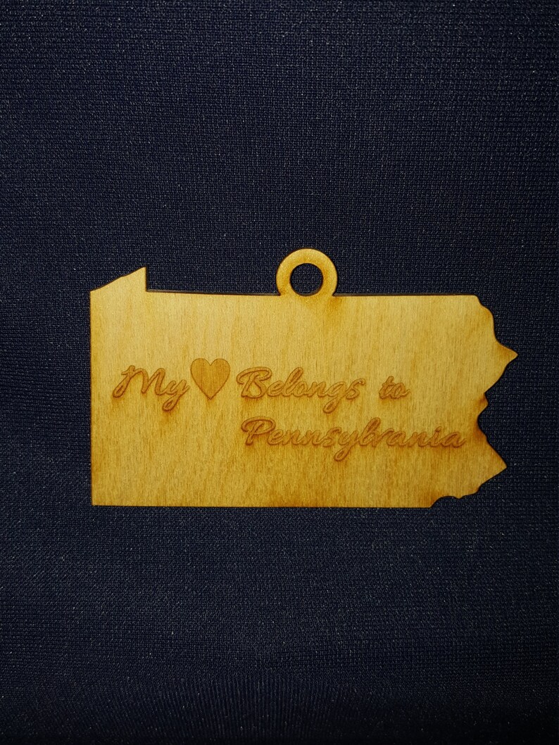 Pennsylvania My Heart Belongs state ornament image 1