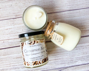 Cinnamon Bun | Soy Wax Candle | Sugar | Vanilla