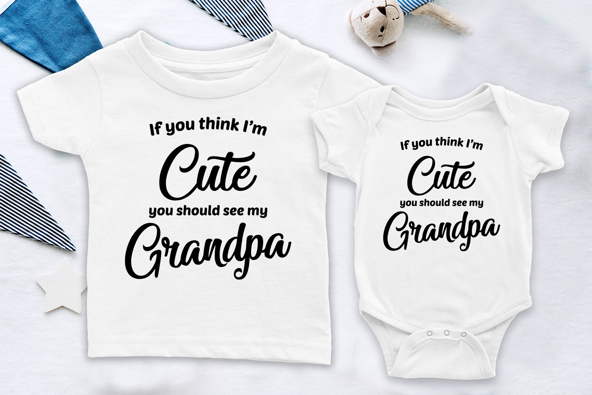 Grandpa Onesie® Cute Grandpa Onesie® Baby Shower Gift Etsy