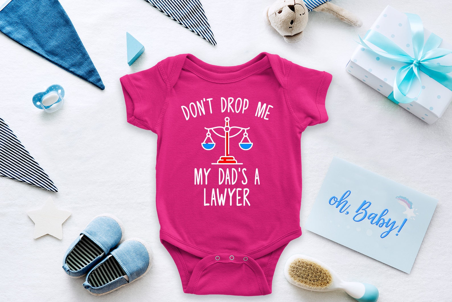 My Dad Is A Lawyer Baby Shower Gift Future Lawyer Funny Dad Etsy