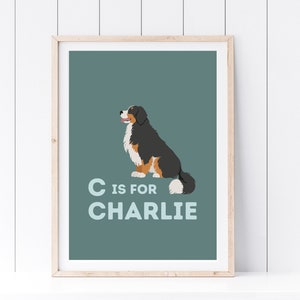 Custom Dog Print | Personalized Pet Art | Printable Wall Art | Nursery Decor | Kids Room | Instant Download