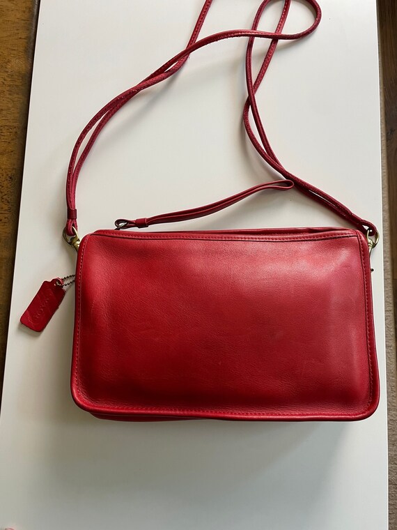 red vintage coach bag Gem
