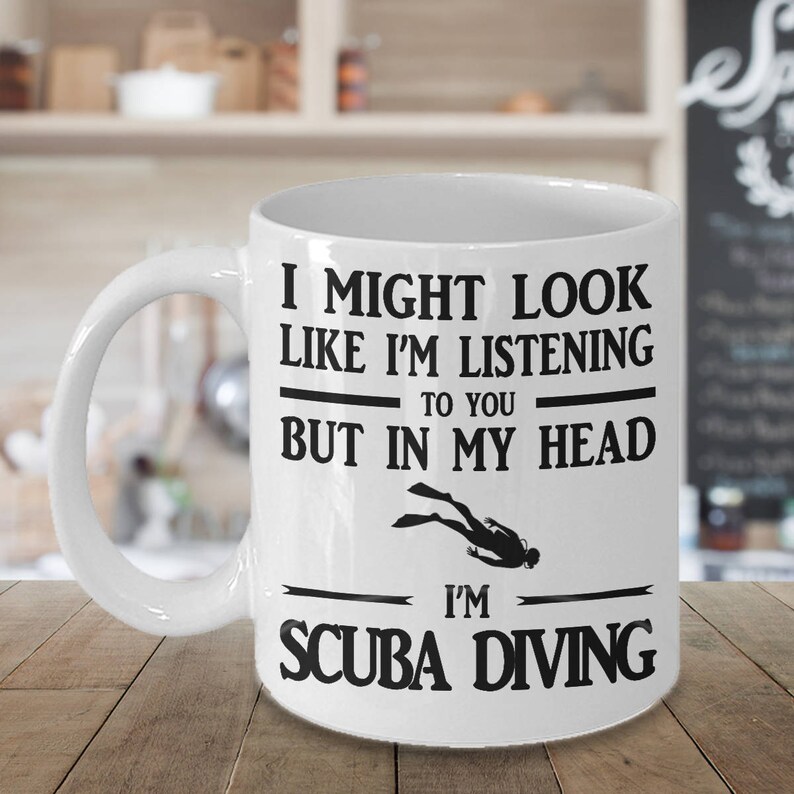 Scuba Diver Mug Gift for Scuba Divers Funny Scuba Diving Etsy