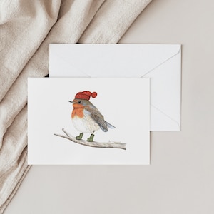 Tarjeta de Navidad, Tarjeta de Navidad imprimible, Fantástica, Descarga instantánea, Tarjeta de felicitación imprimible, Tarjeta en blanco, Bosque