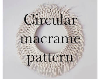 Motivo macrame circolare
