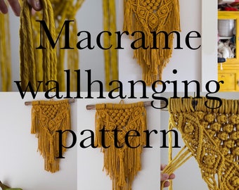 Macrame wall hanging pattern (Maisy)