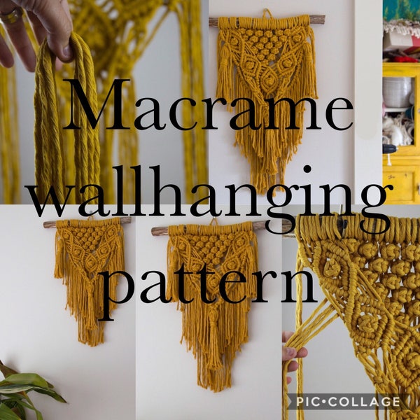 Macrame wall hanging pattern (Maisy)