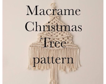 Macrame albero di Natale modello